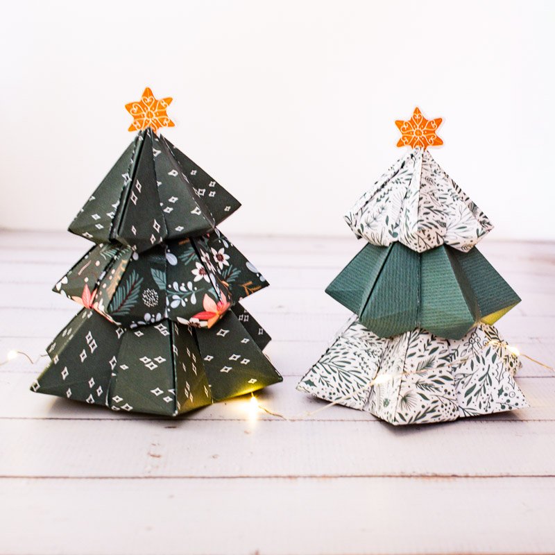 Origami Chrismas Trees (hybrid)