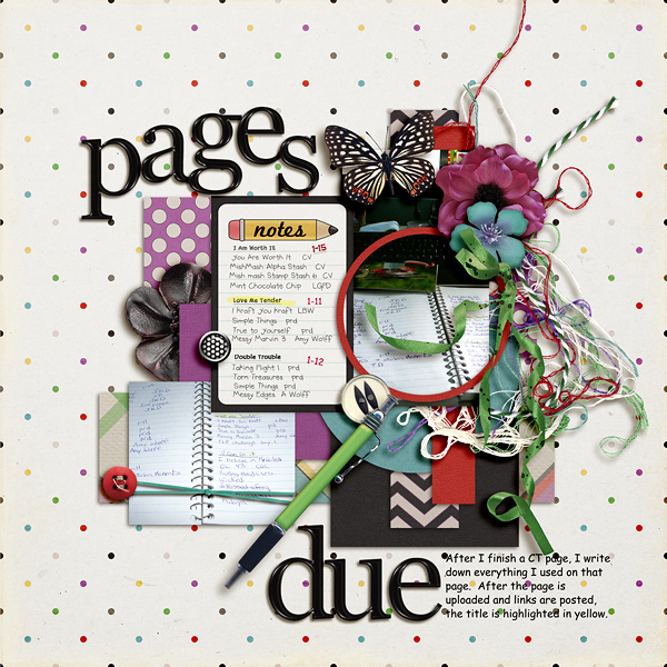 Pages Due