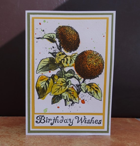 Painted Flowers Card