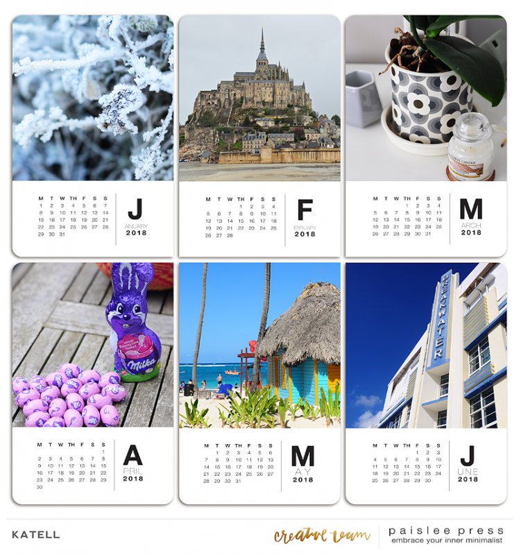 Paislee Desk Calendar 2018 By Katell1 Copie
