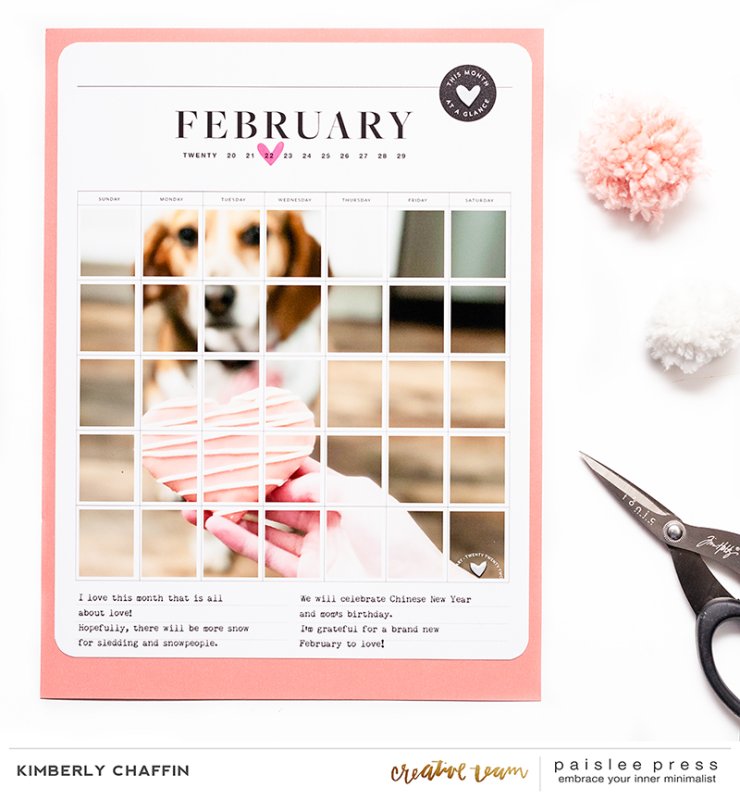 Paislee-LETMECHECKMYCALENDAR-projectbyKimChaffin