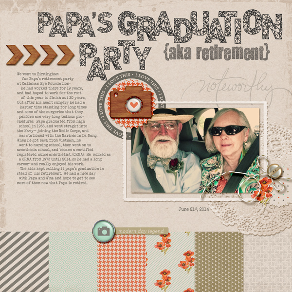 papa's graduation {aka retirement} party