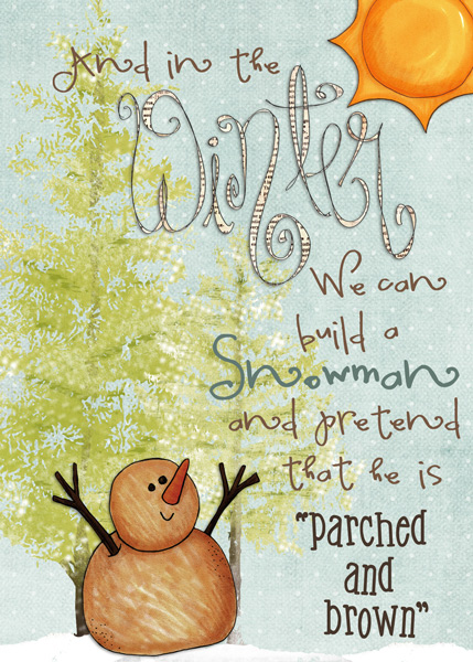 parched and brown