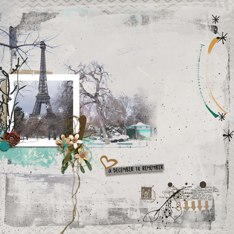 Paris under the snow