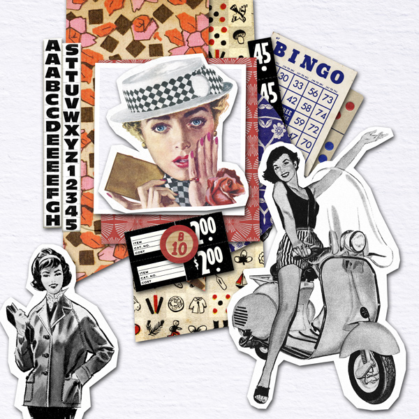 Paula Kesselring and Scrapping With Liz May Template