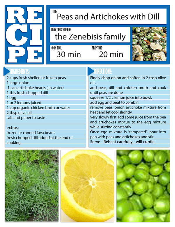 Peas and Artichokes