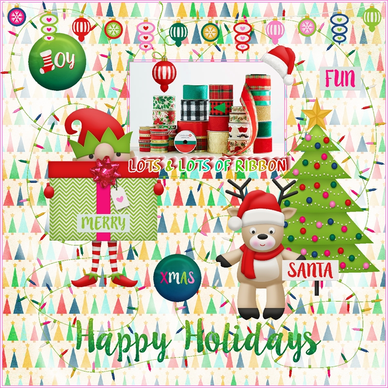 Photography Challenge-December-A Collection-Christmas Ribbon