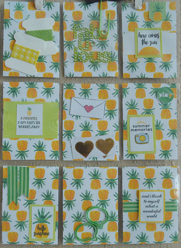 Pineapple Themed Pocket Letter