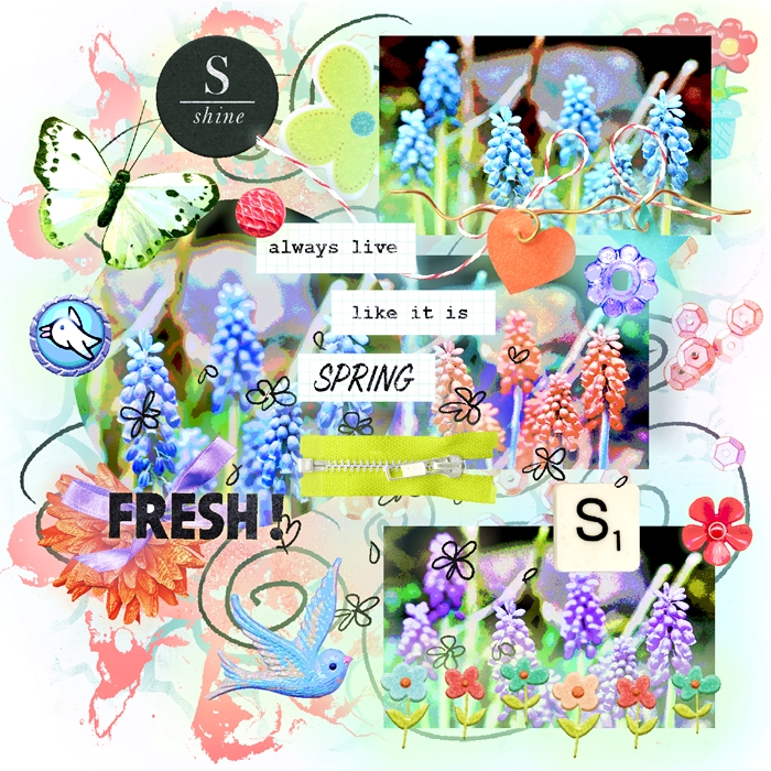 Pink Reptile Designs-August-Template Challenge-Bursting With Color