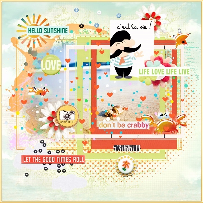 Pink Reptile Designs-Beach Time-June-Don't Be Crabby