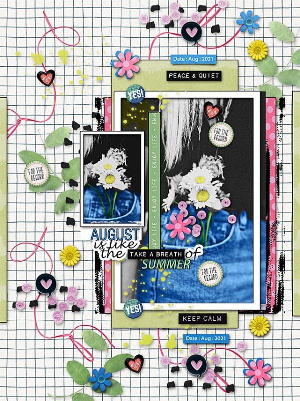 Pink Reptile Designs:Template Challenge-August/September 2021-Winding Down Summer