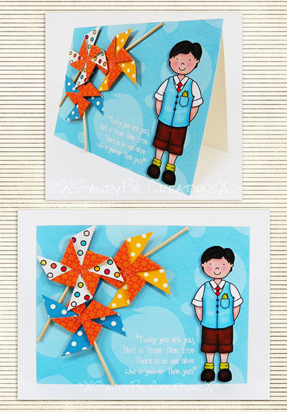 Pinwheel Card - Boy
