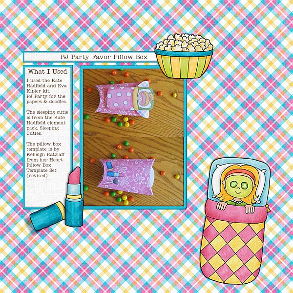 PJ Party Favor Pillow Box