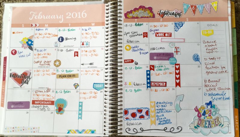 Planner EC Month spread February