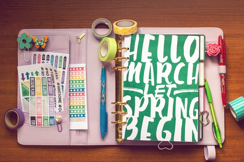 planner page march