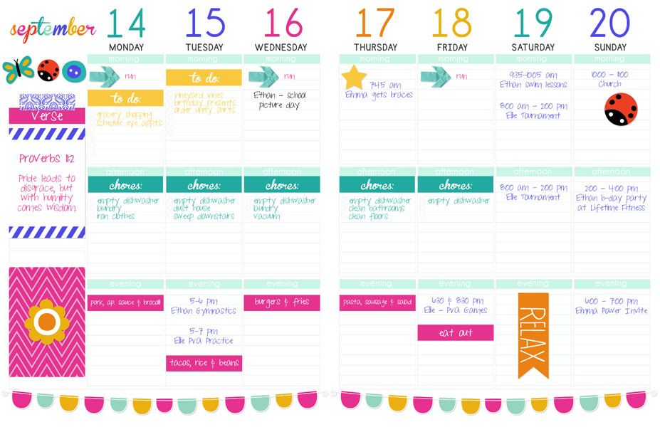 Planner - Sept 14-20