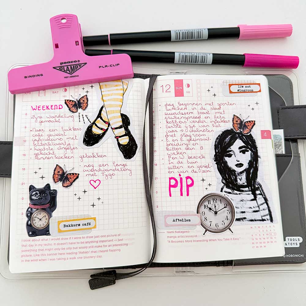 Planner spread (hybrid)