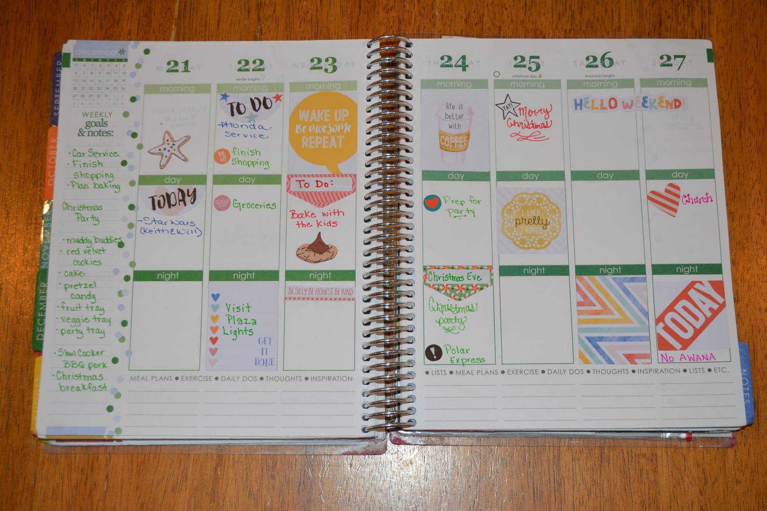 Planner Week of Dec 21