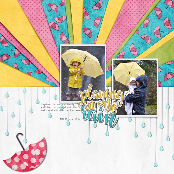 Playing in the rain