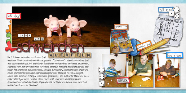 playing with pigs