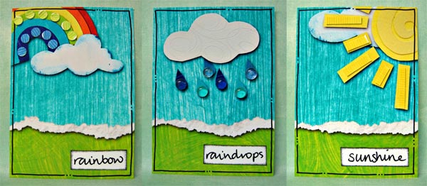 Pocket Full of Sunshine ATC collection (hybrid)