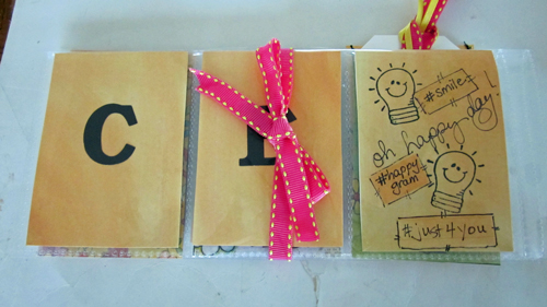 Pocket Letter for Carrie folded