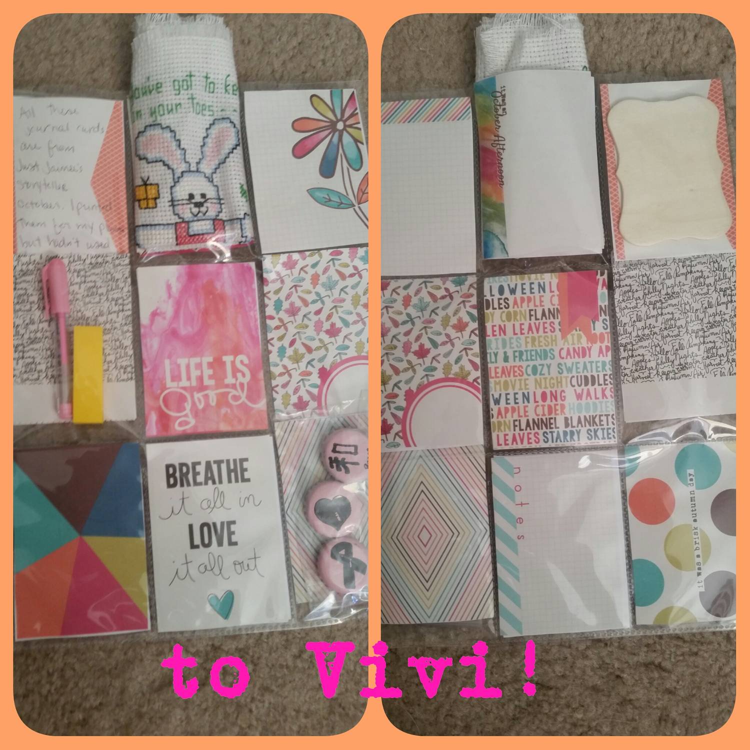 pocket letter to Vivi