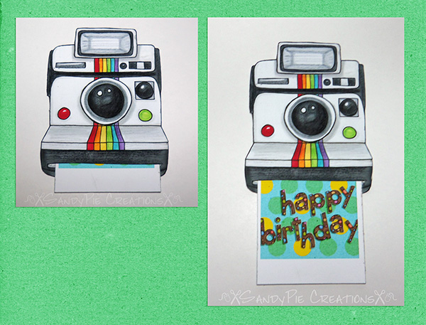 Polaroid Birthday Card