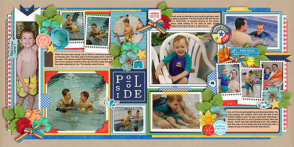 Poolside (double page)