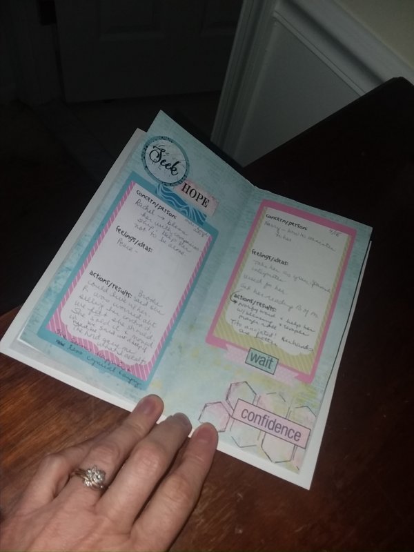 Prayer journal inside