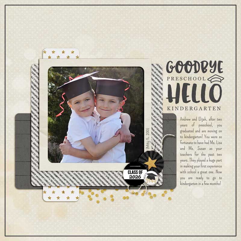 Preschool Graduation (Slow Scrap 10/9/23)