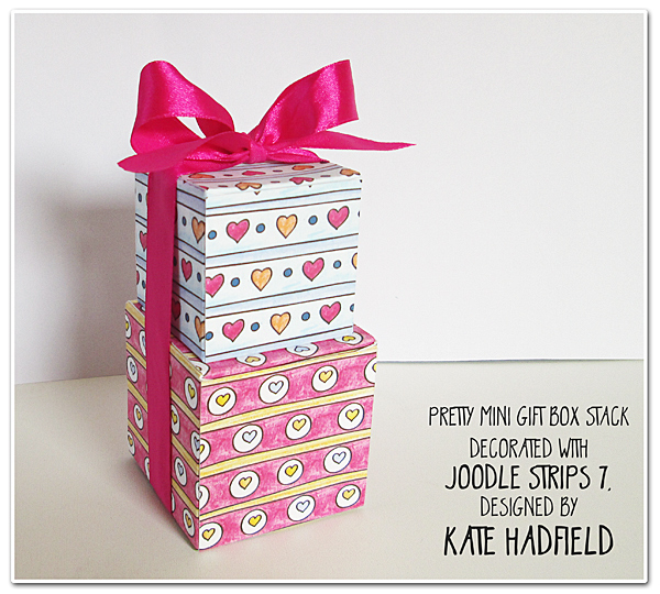 Pretty {joodle} stacked boxes