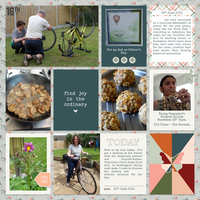 Project 2021 Catch-up Page for June.