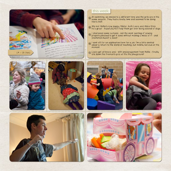 Project Life 2012 : Week 2 Page 1