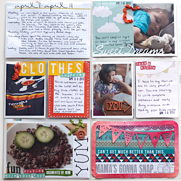 Project Life 2013 - Week 15 - Left