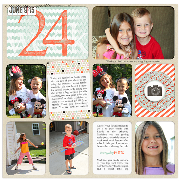 Project Life 2013 Week 24 (Left)