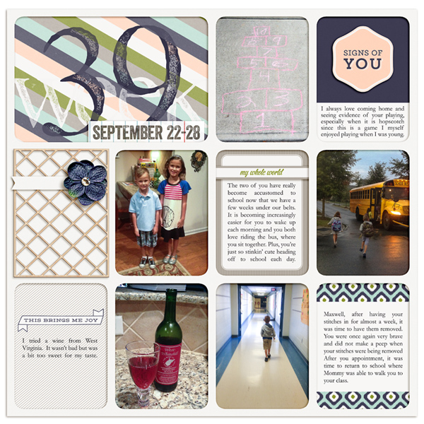 Project Life 2013 Week 39 (Left)
