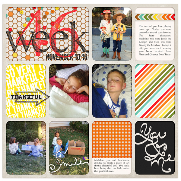 Project Life 2013 Week 46 (Left)