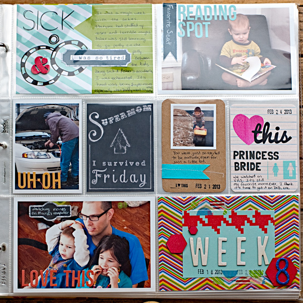 Project Life 2013 - Week 8 - Left