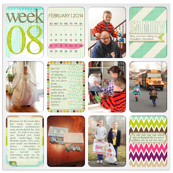 Project Life 2014 Week 08 (Left)