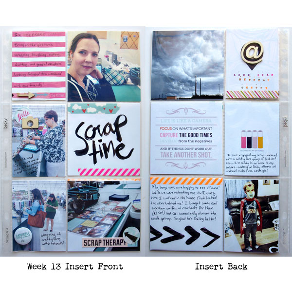 Project Life 2014 Week 13 insert