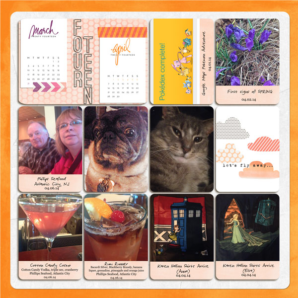 Project Life 2014: week 14 (left)