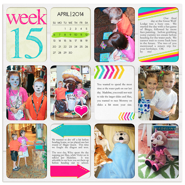 Project Life 2014 Week 15 (Left)
