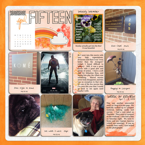 Project Life 2014: Week 15