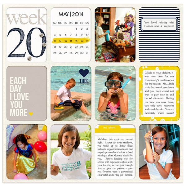 Project Life 2014 Week 20 (Left)