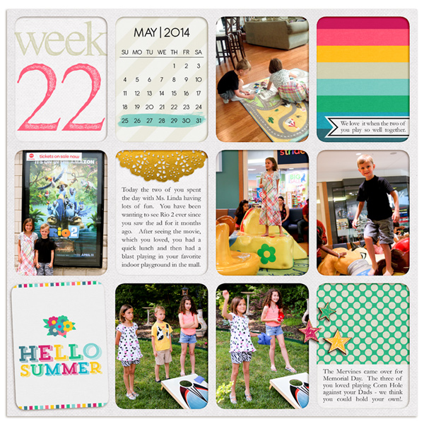 Project Life 2014 Week 22 (Left)