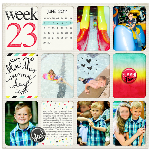 Project Life 2014 Week 23 (Left)