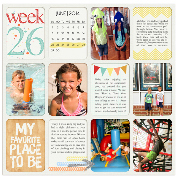 Project Life 2014 Week 26 (Left)