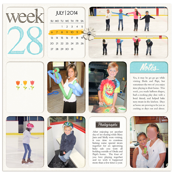 Project Life 2014 Week 28 Week 28 (Left)