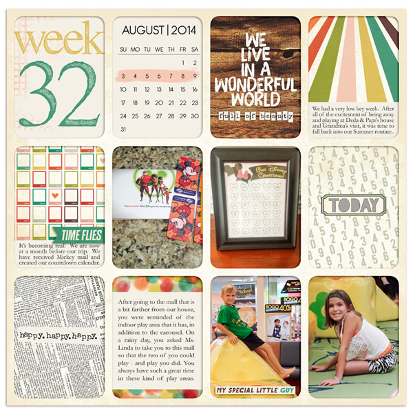 Project Life 2014 Week 32 (Left)
